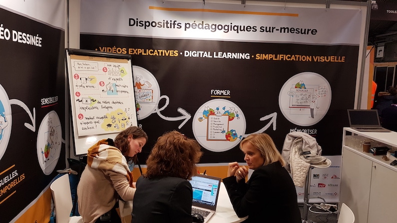 Digital learning et dessin : retour de Learning Technologies