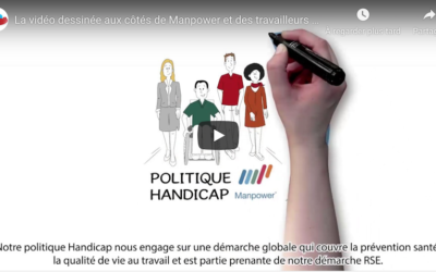 La vidéo dessinée aux côtés de Manpower et des travailleurs handicapés