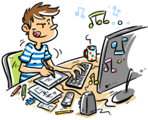Laure, illustratrice traduit un script complexe en dessin simple et impactant